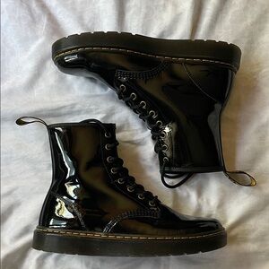 Doc Marten Zavala Patent Leather Boots, Size 8